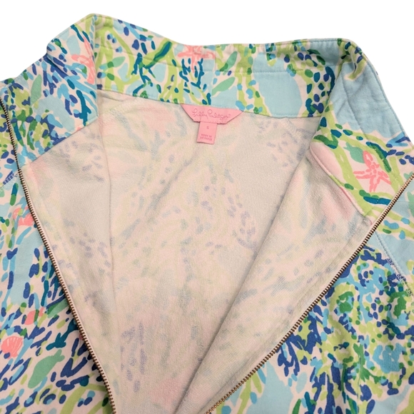 Lilly Pulitzer Skipper Popover Sky Blue Blue Heaven Size Small 🩷🩵💚 - Picture 3 of 11